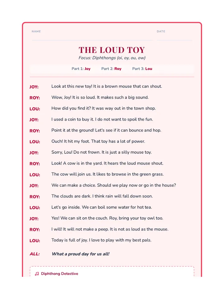 Loud Toy Script