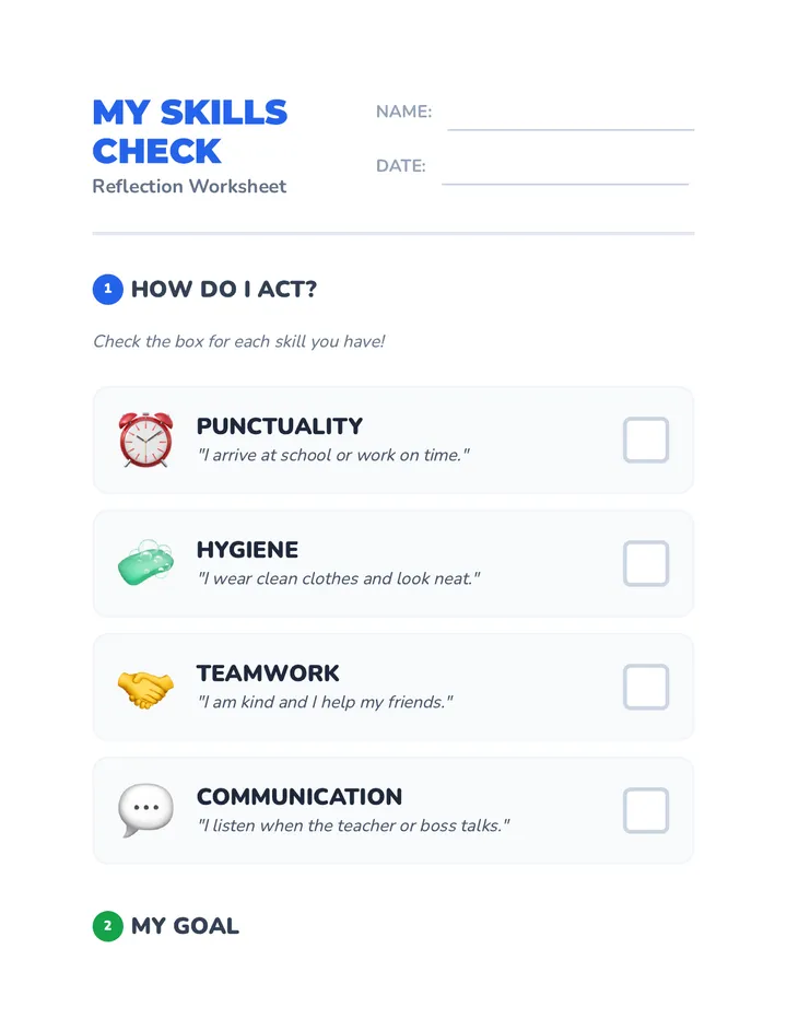 Skills Check Worksheet