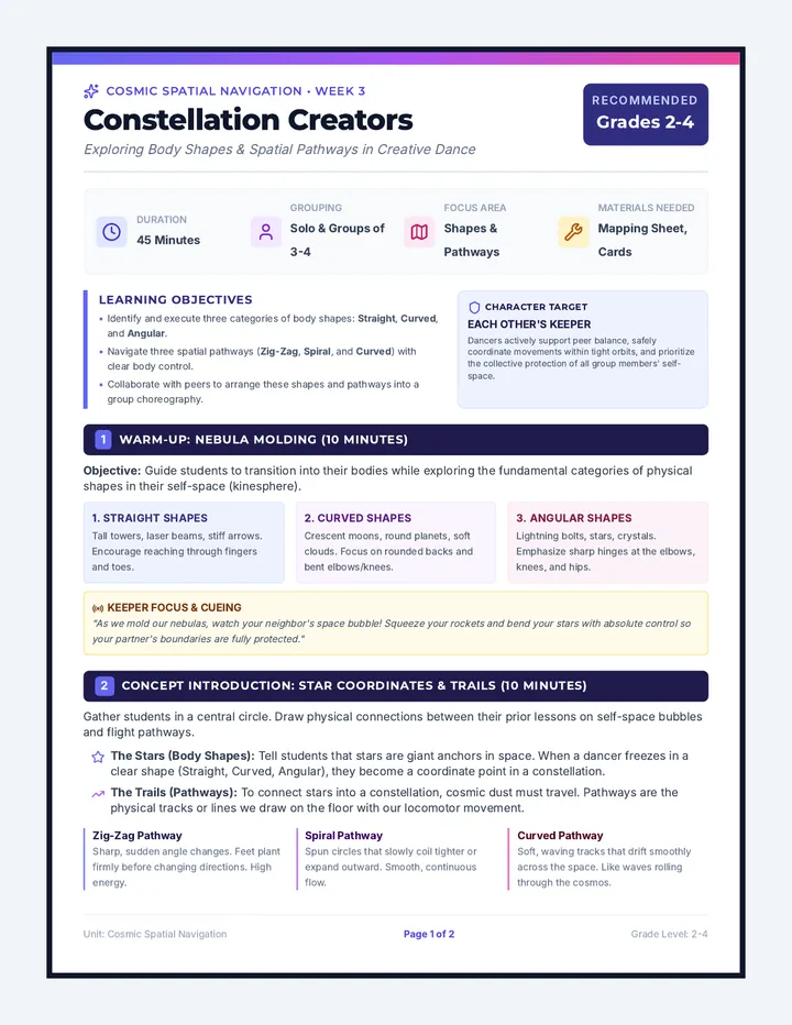 Constellation Creators Lesson Plan