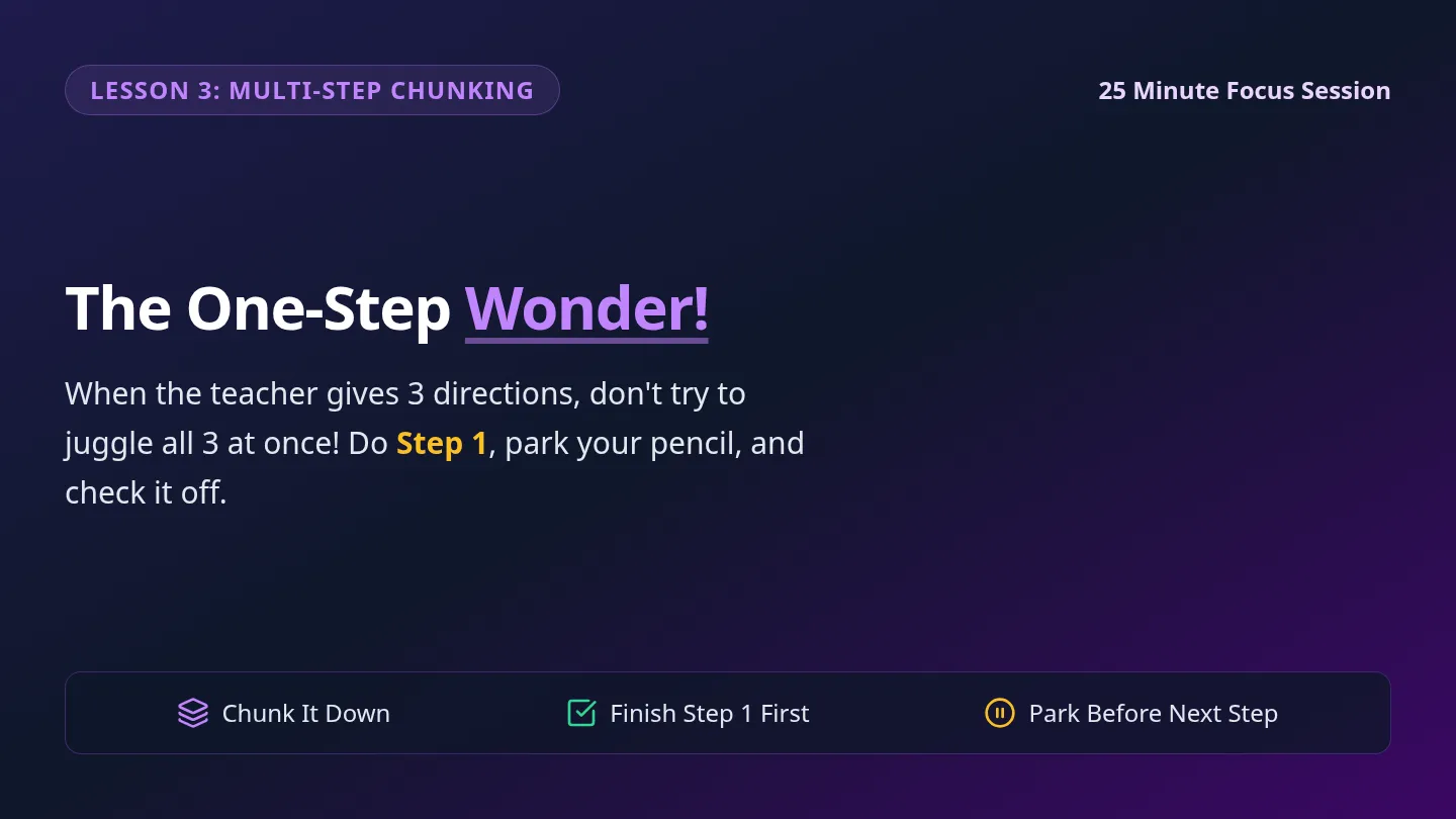 One Step Wonder Slides