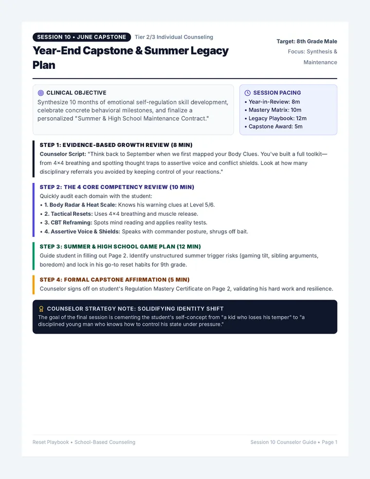 Regulation Legacy Session Guide