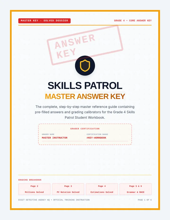 Skills Patrol Answer Workbook