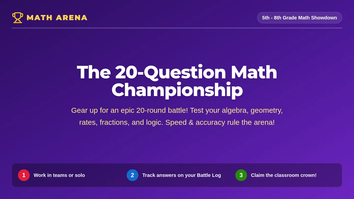 Math Arena Slides
