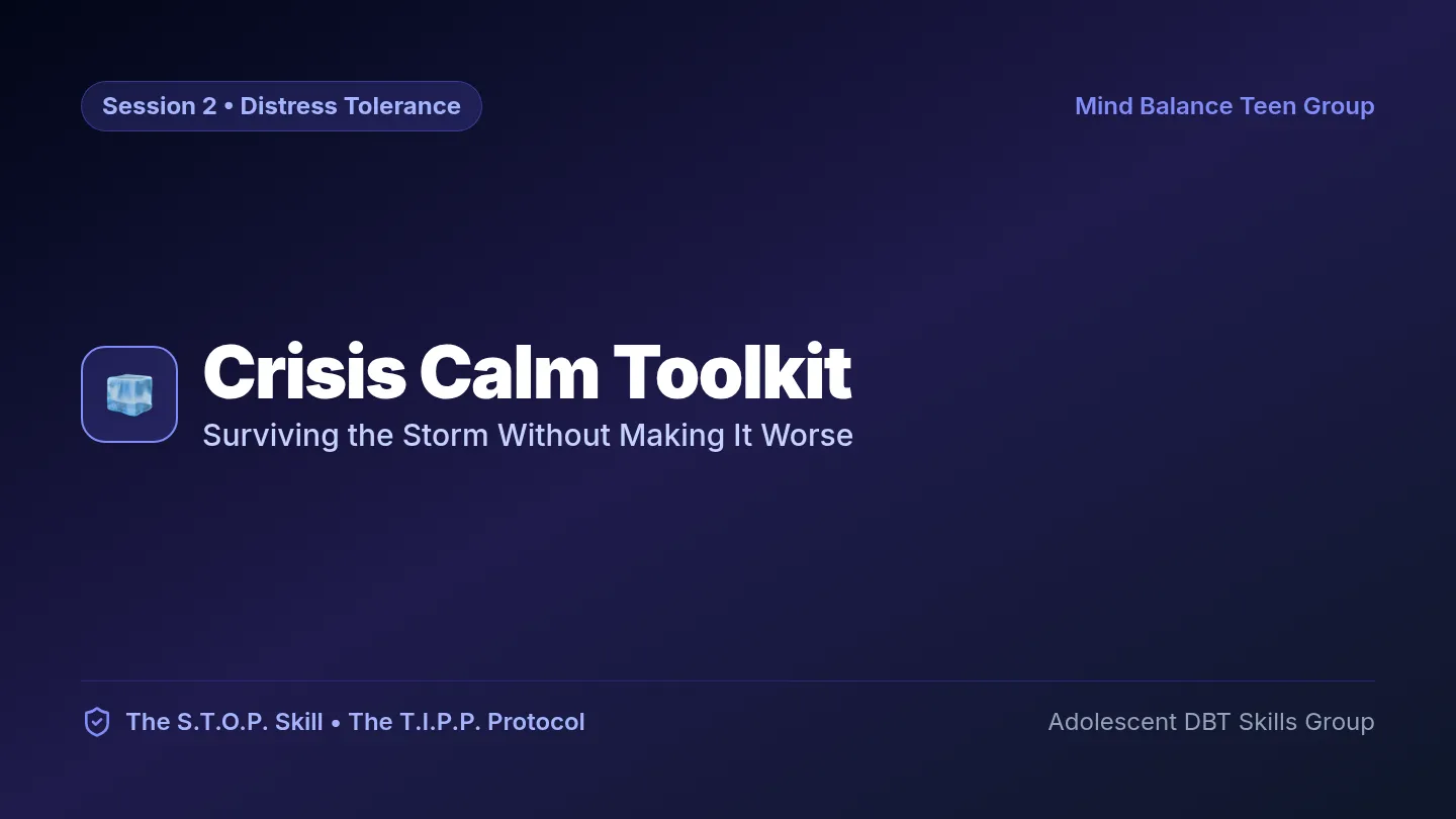 Crisis Calm Slides
