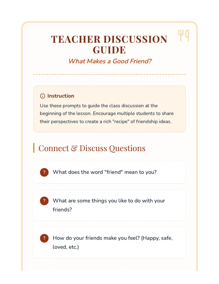 Friendship Discussion Guide