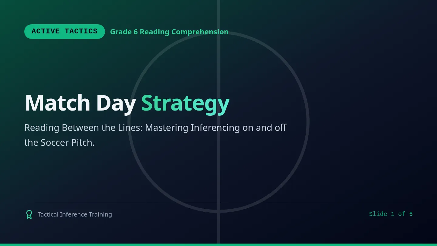 Match Day Strategy Slides
