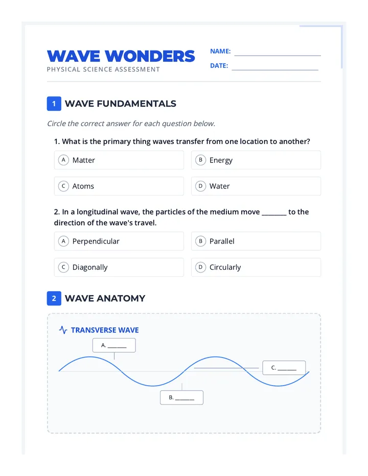 Wave Types Quiz