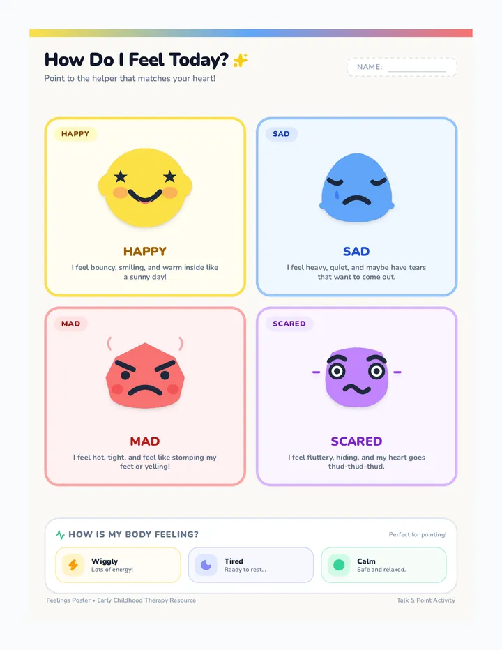 Mood Monsters Check-In Poster