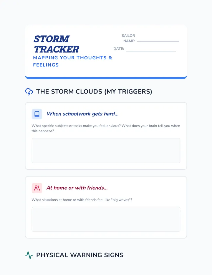Storm Tracker Worksheet