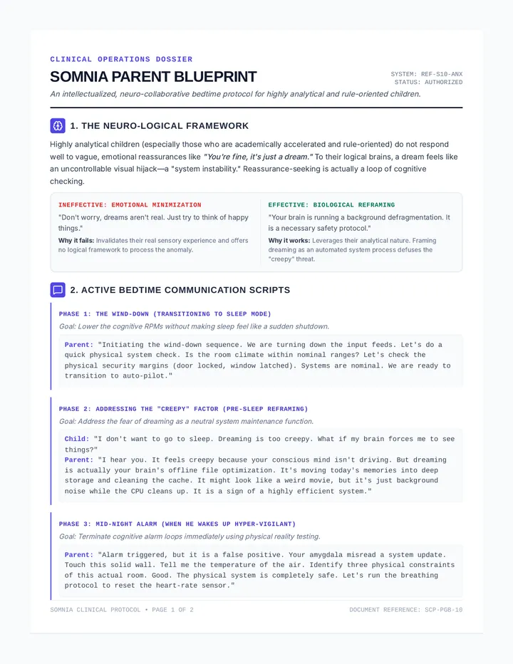 Somnia Parent Blueprint