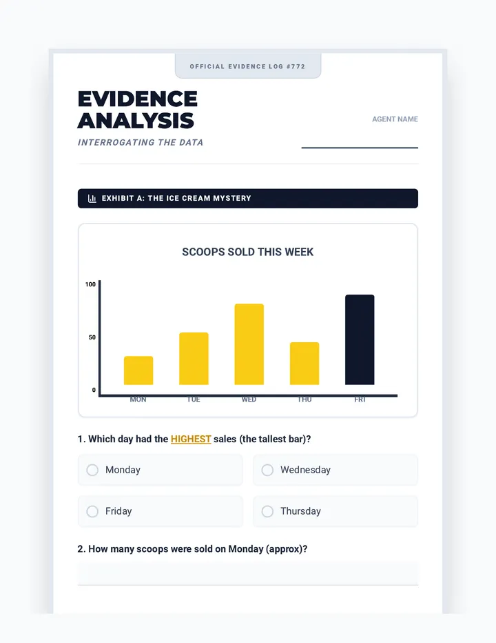 Data Detectives Worksheet