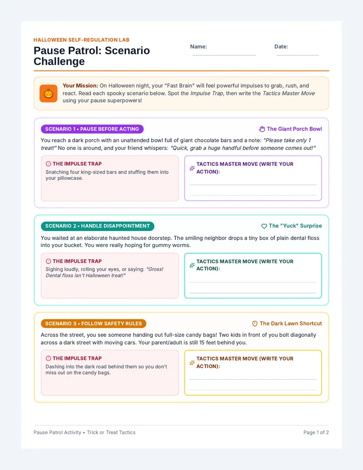 Pause Patrol Activity Cards