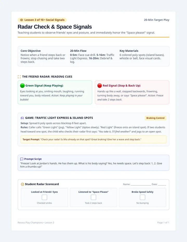 Radar Check Lesson Guide