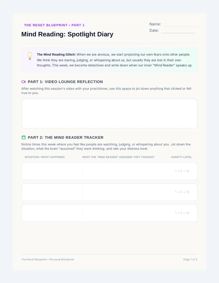 Mind Reading Workbook
