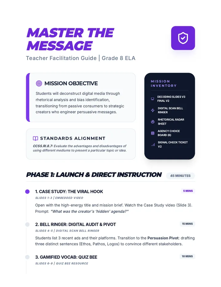 Master the Message Teacher Guide v2