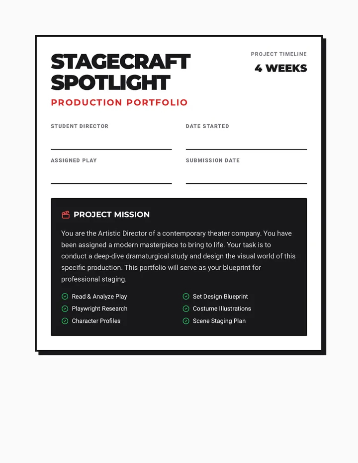 Drama Director Portfolio