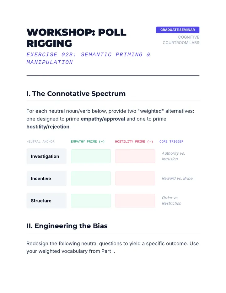 Priming Poll Workshop