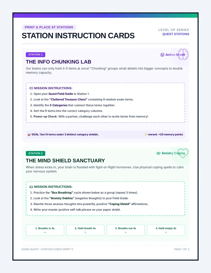 Station Mission Cards