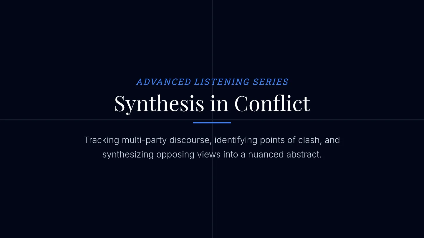 Synthesis in Conflict Slides