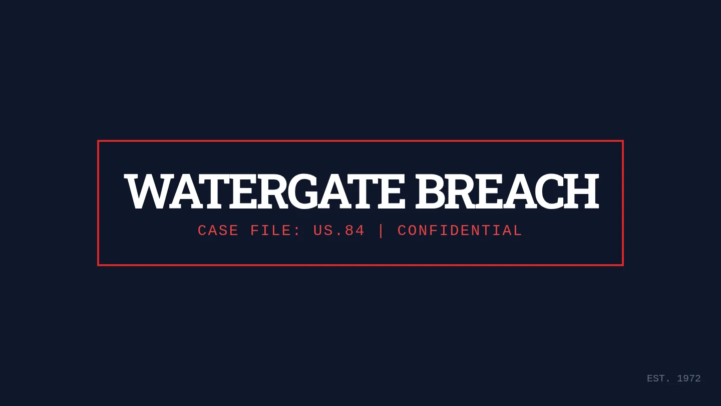 Watergate Breach Slides