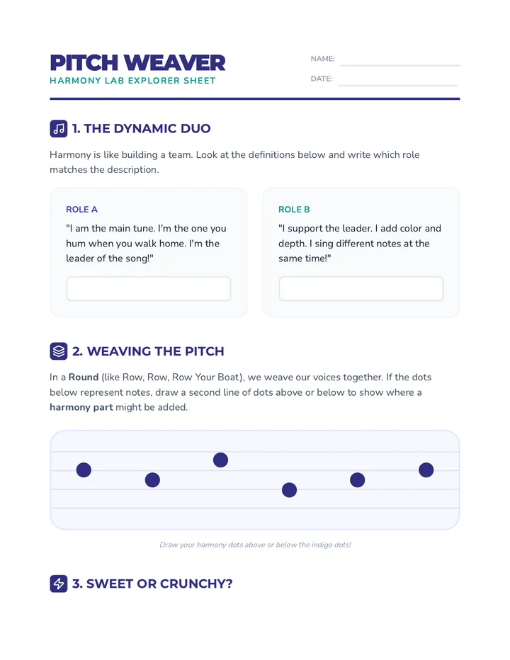 Pitch Weaver Worksheet