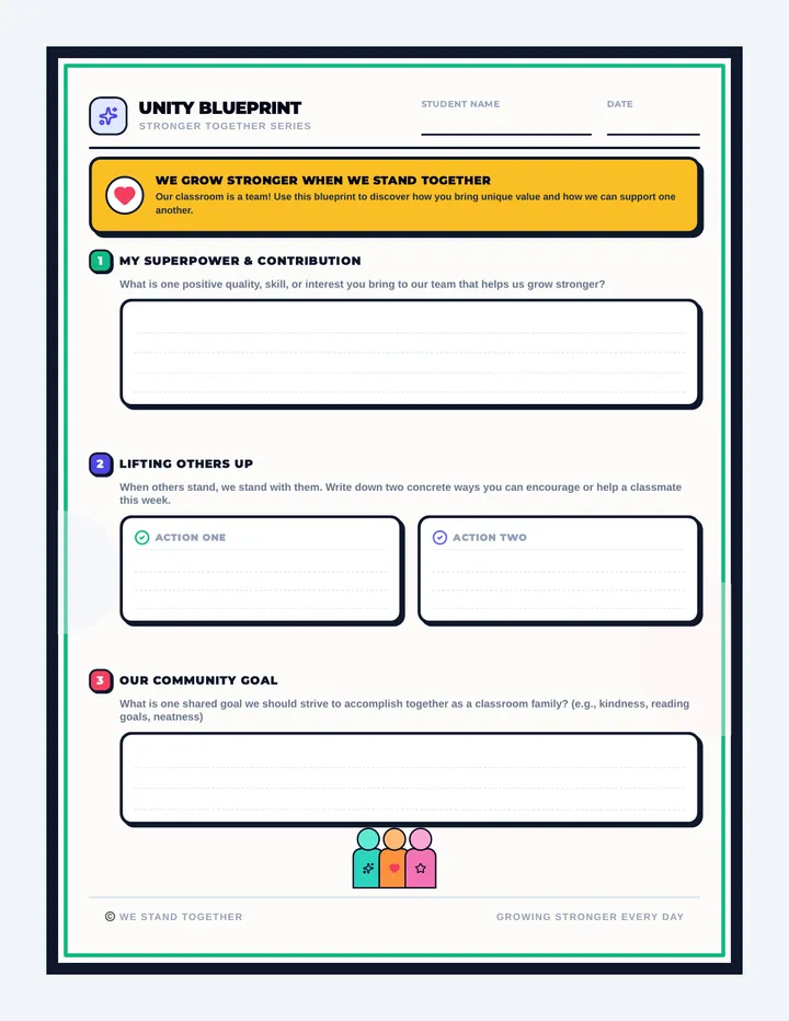 Unity Blueprint Worksheet