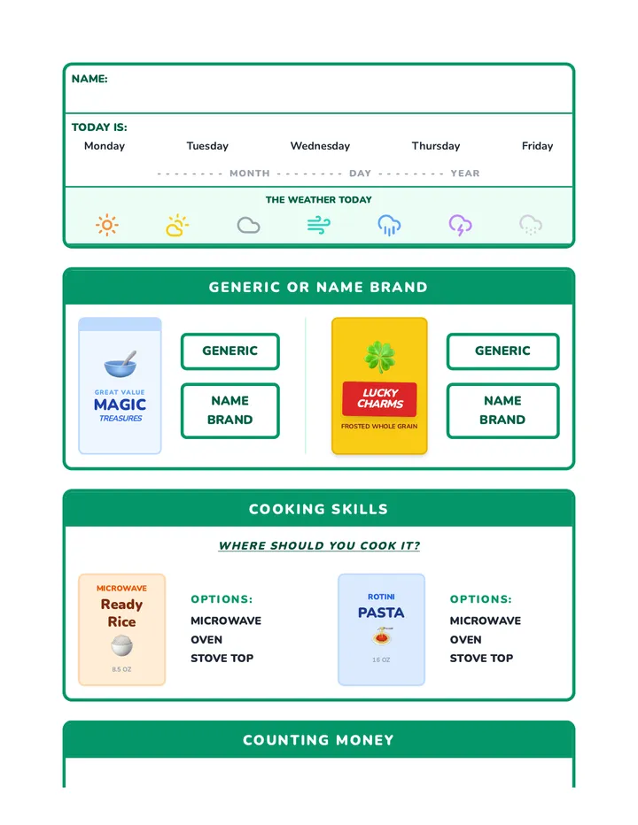 Pantry Pro Worksheet