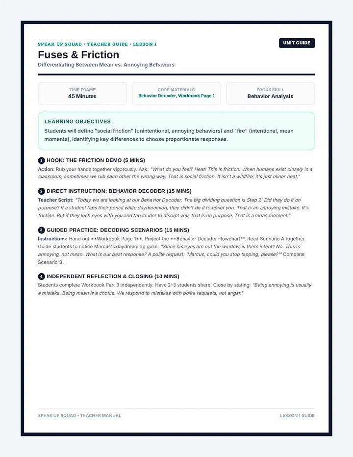 Speak Up Teacher Guide