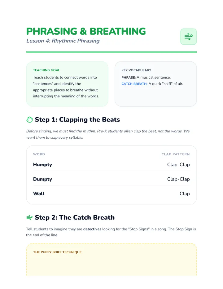 Phrasing and Breathing Teacher Guide