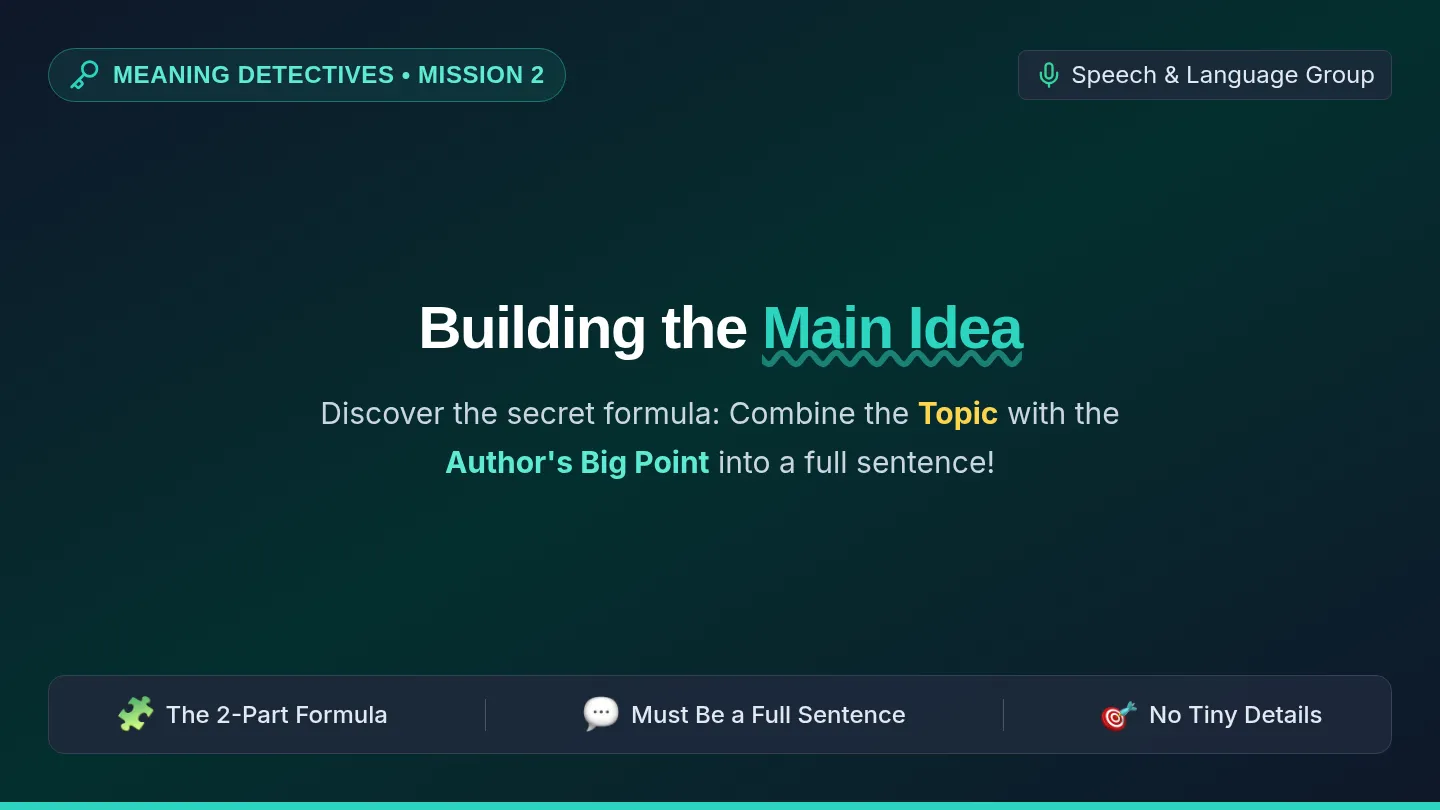 Main Idea Makers Slide Deck