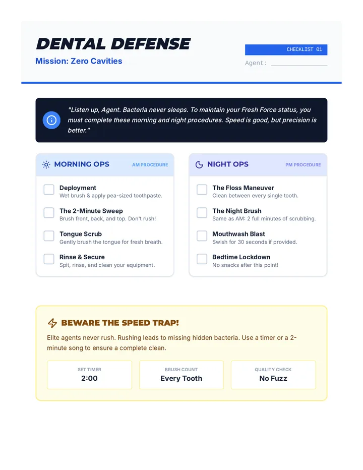 Dental Defense Checklist