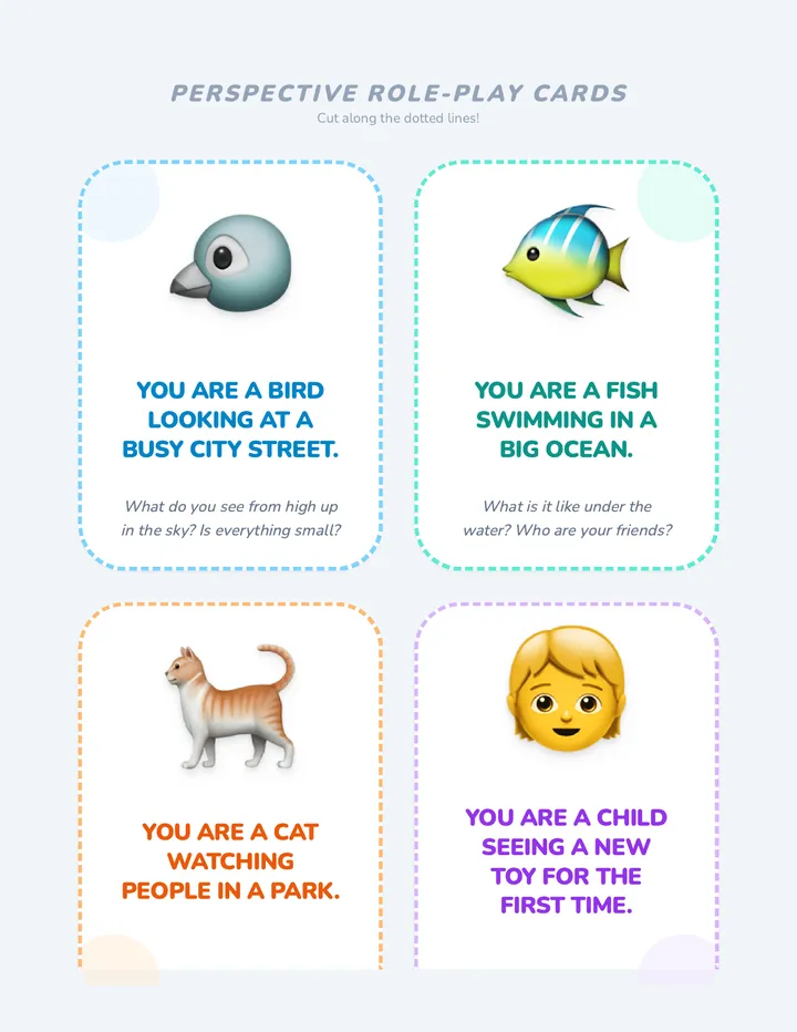 Role Play Cards Activity