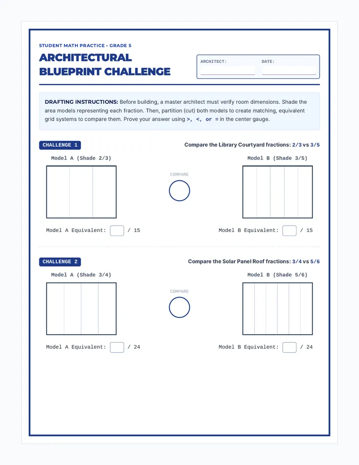 Blueprint Battles Worksheet