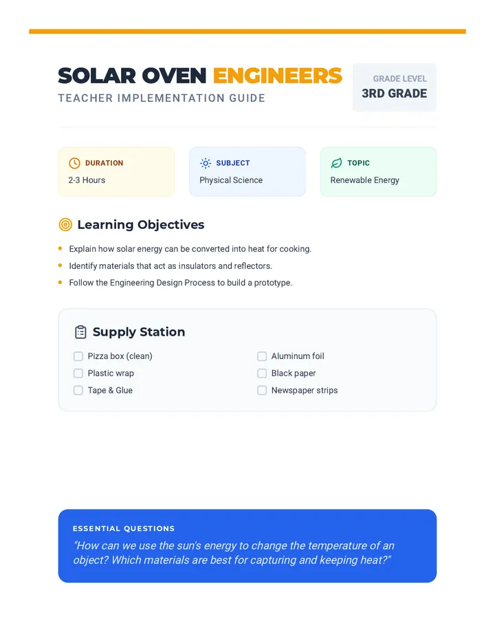 Solar Lab Teacher Guide