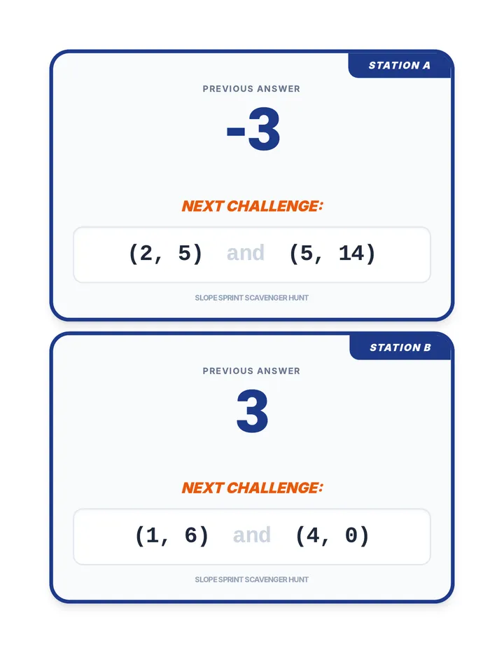 Scavenger Hunt Cards