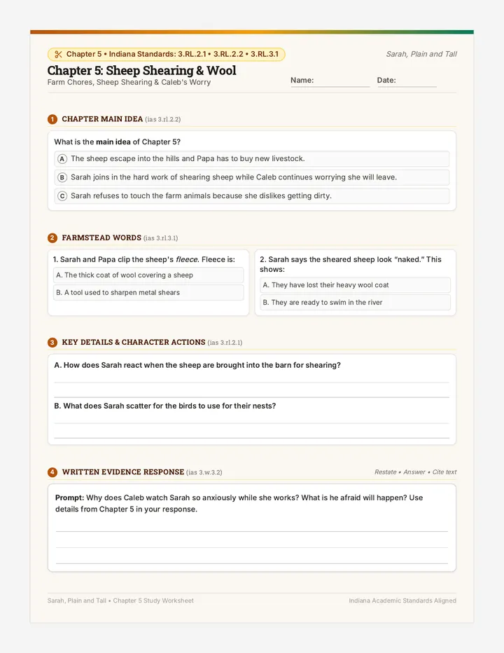 Chapter Five Worksheet