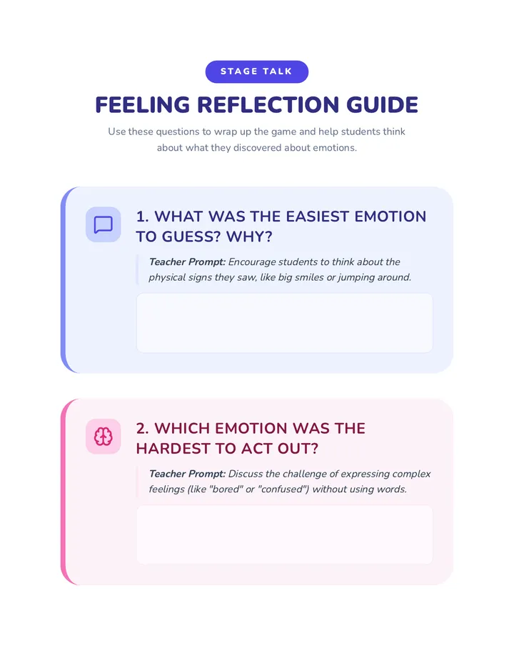 Feeling Reflection Guide