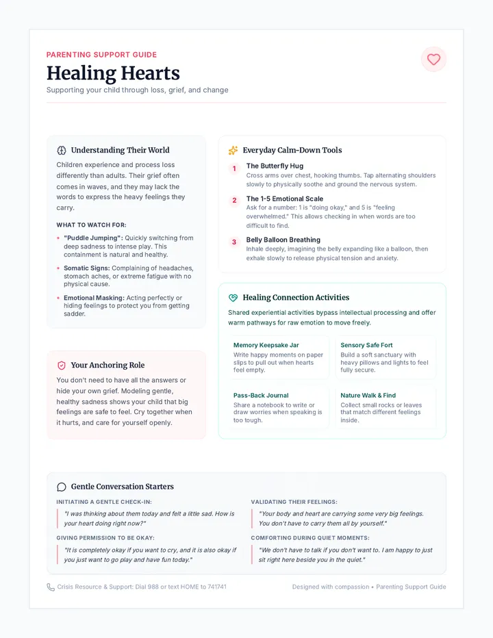 Healing Hearts Handout page 1