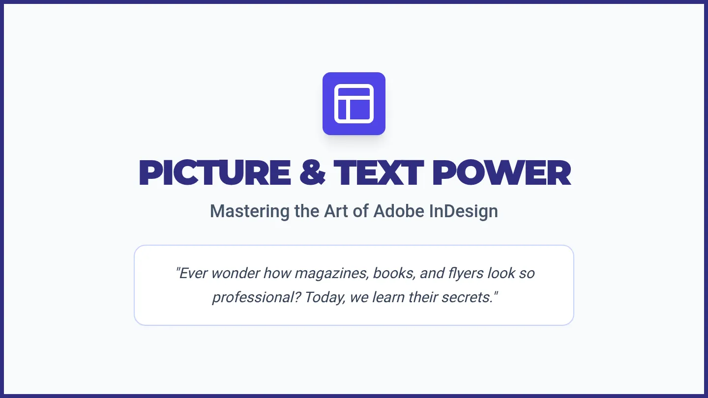 InDesign Slide Deck