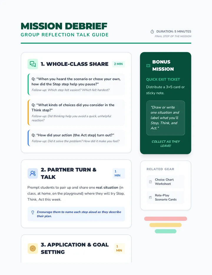 Group Reflection Talk Guide