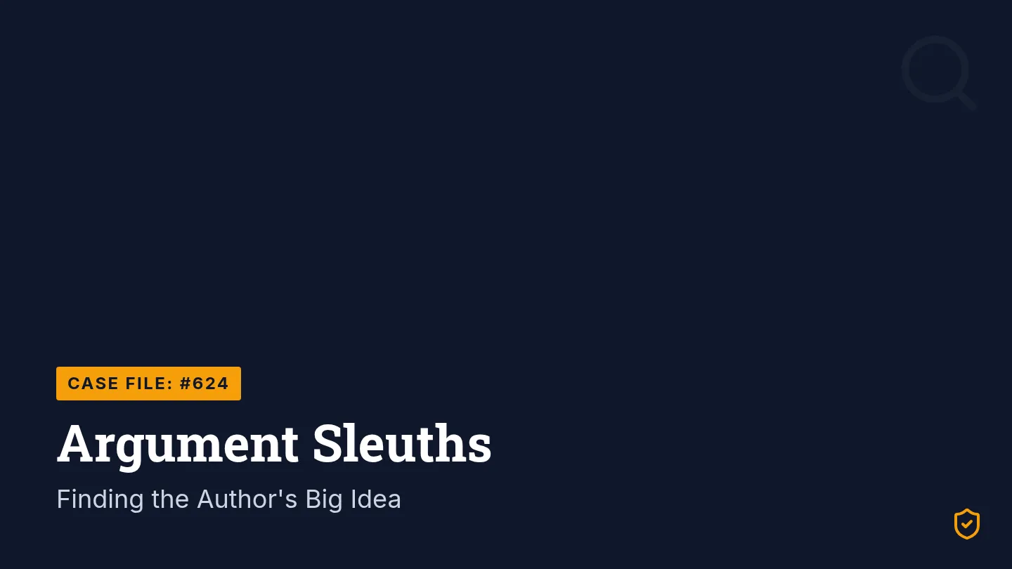Argument Sleuths Slide Deck