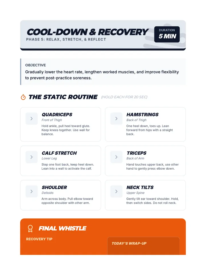 Cool Down Stretches Guide