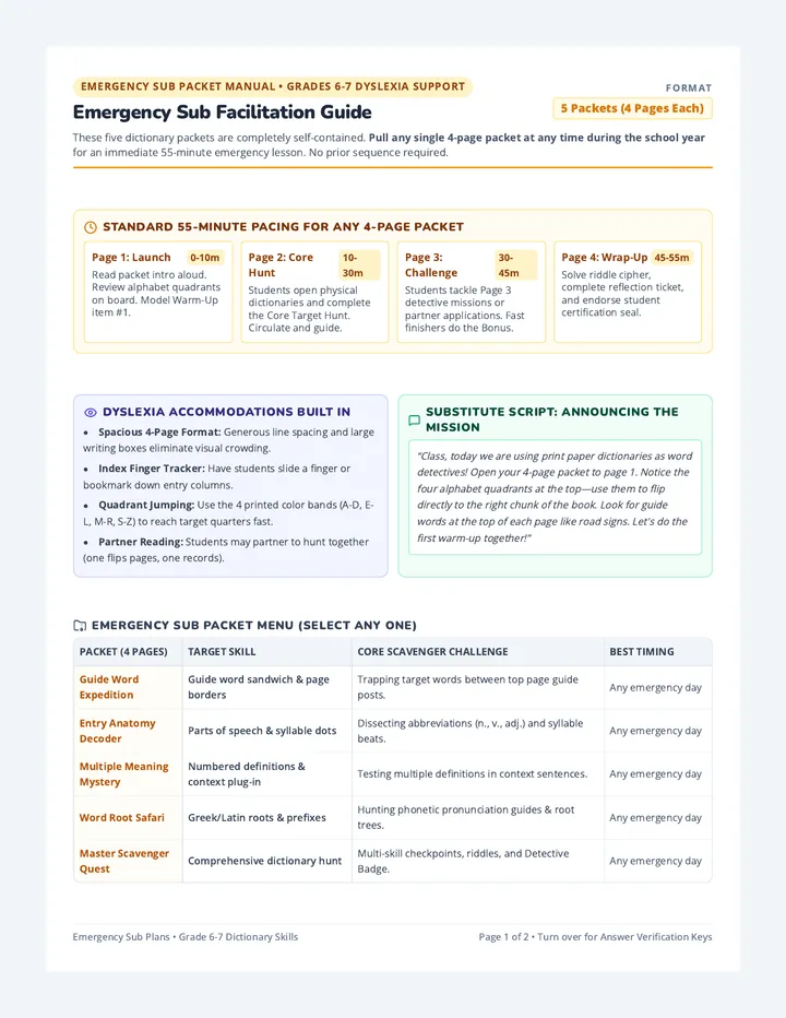 Emergency Sub Facilitation Guide