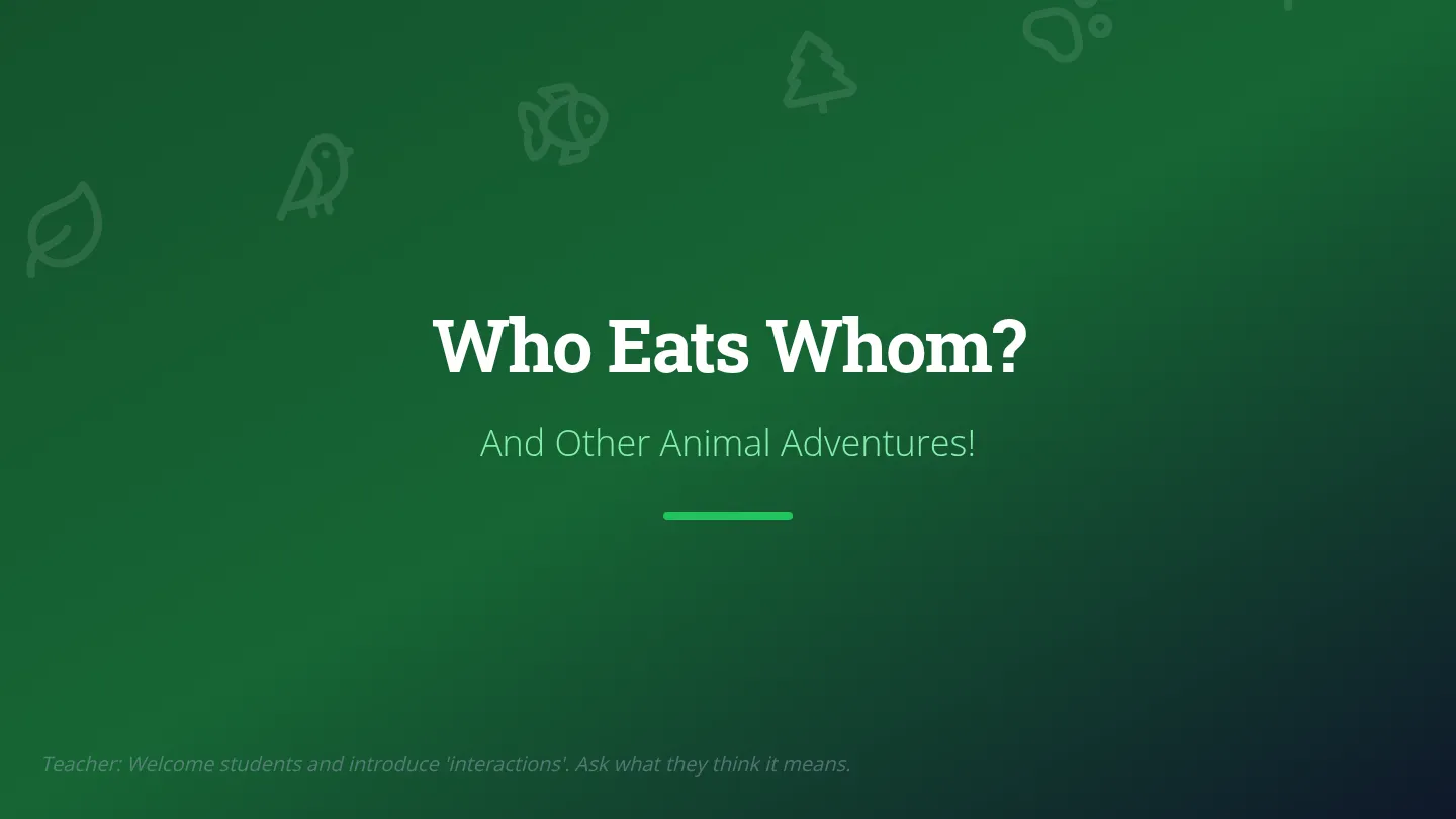Who Eats Whom Presentation