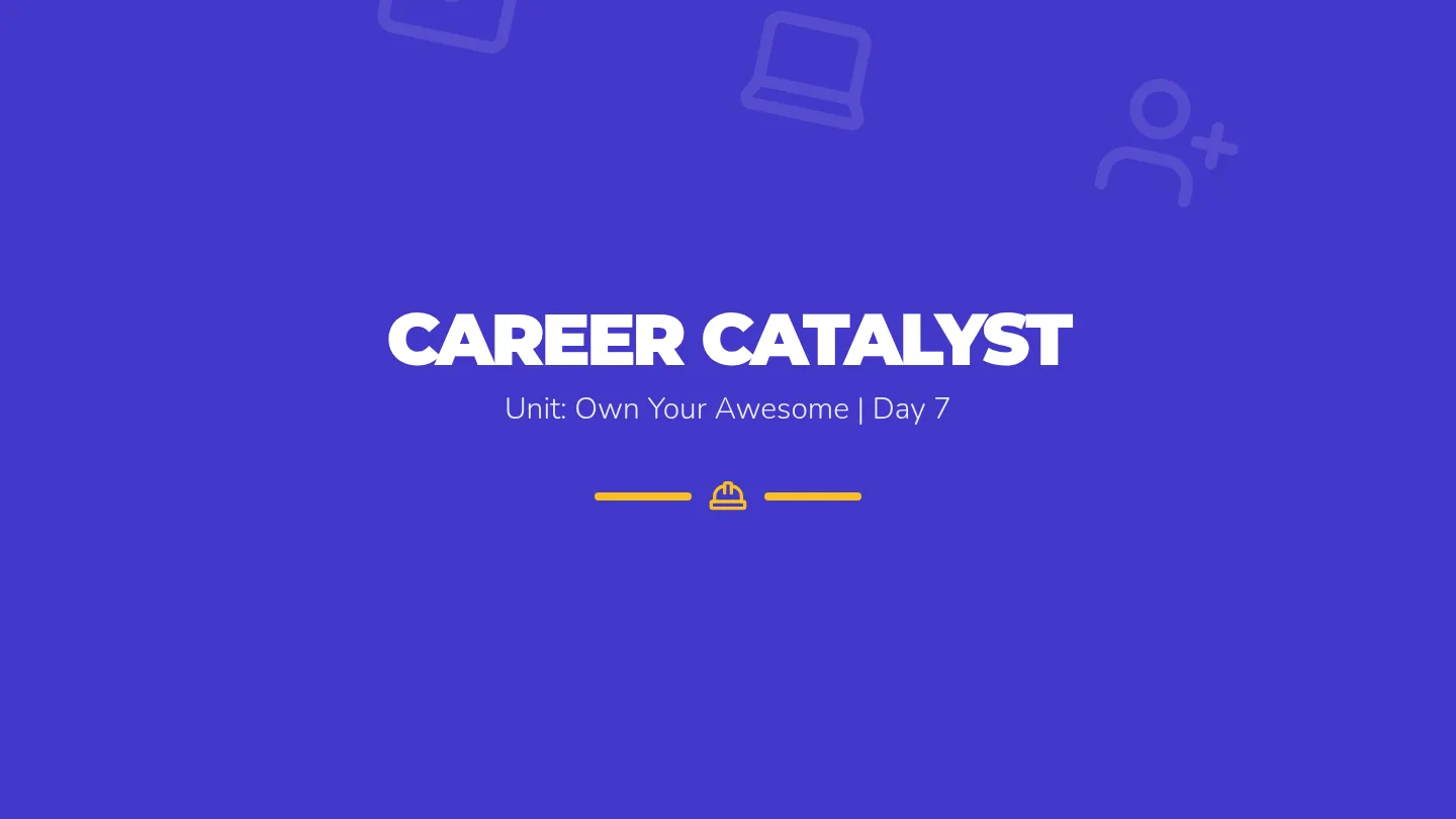 Career Catalyst Slides