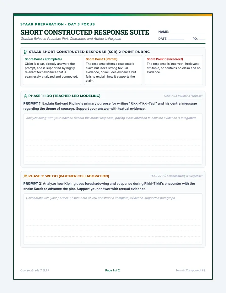 STAAR SCR Response Suite