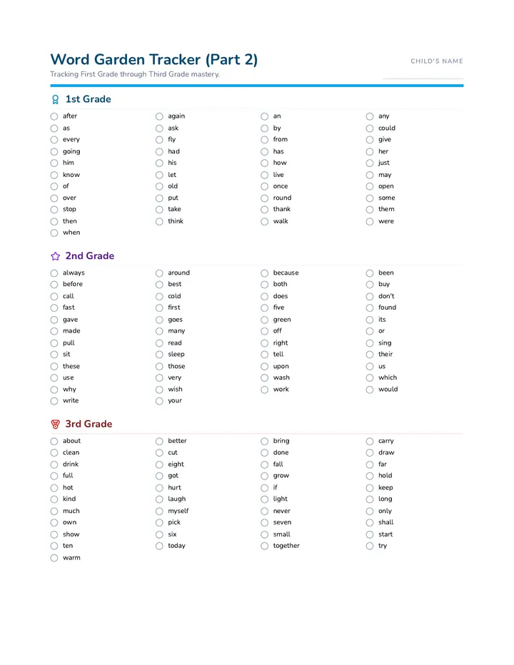 Word Garden Tracker Part 2