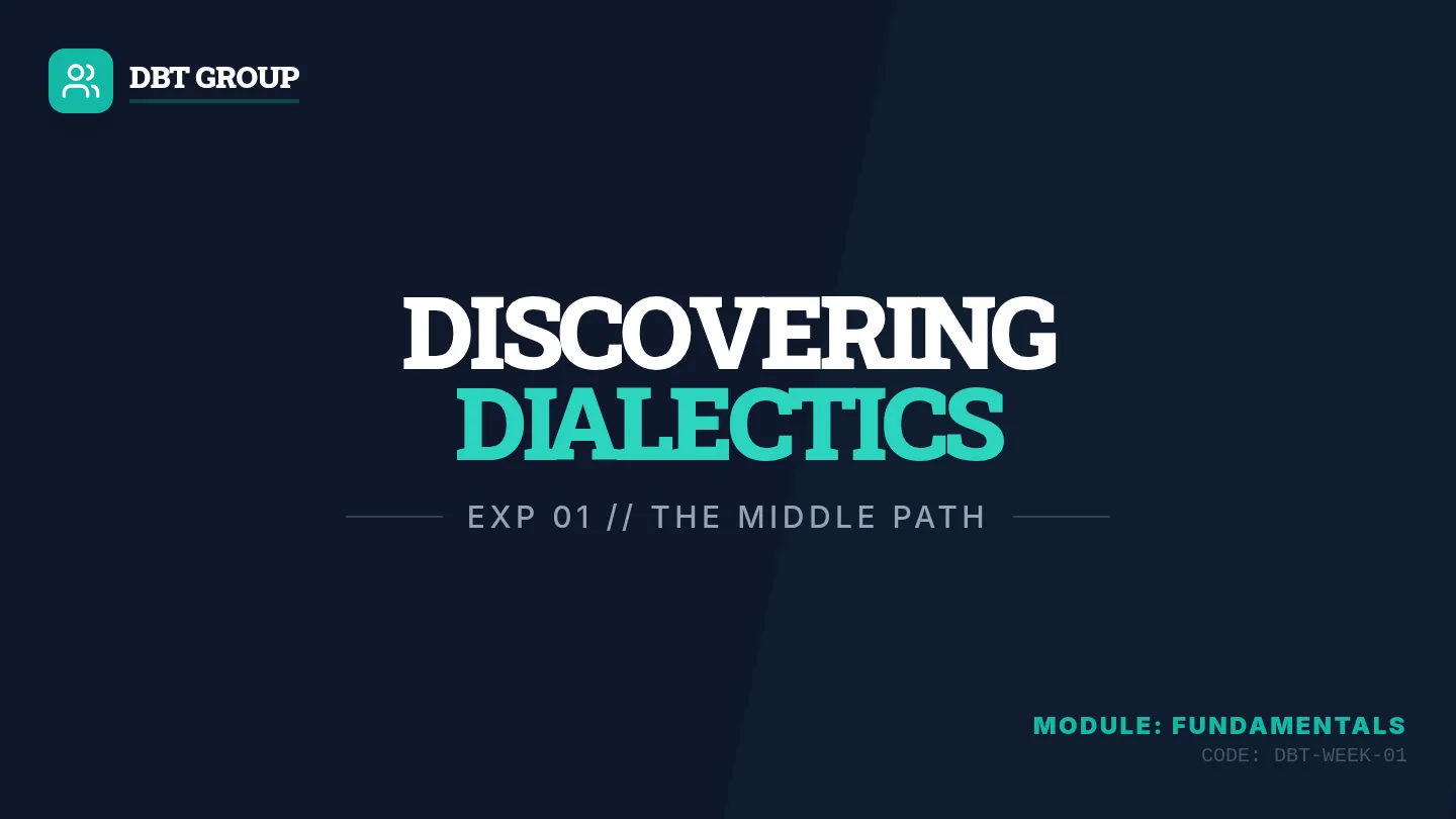 DBT Group Week 1 Slides