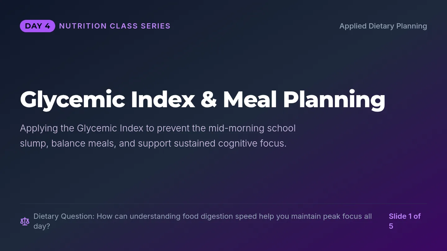 Glycemic Science Slides