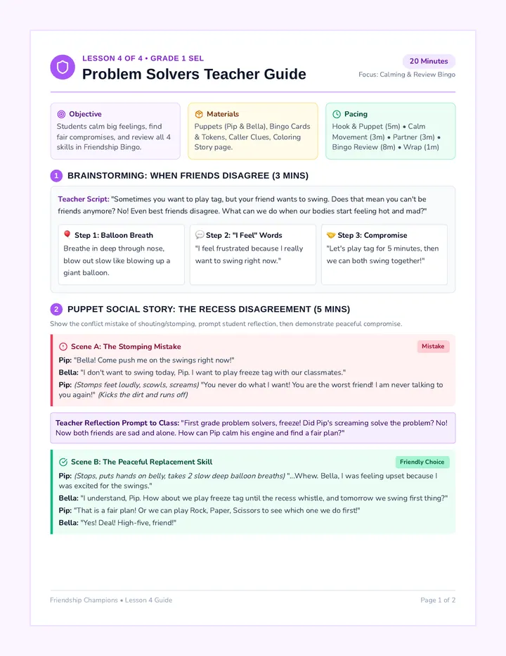 Problem Solvers Teacher Guide